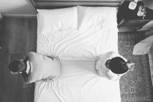 una cama