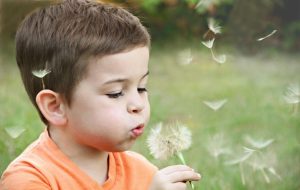 Un niño en el campo